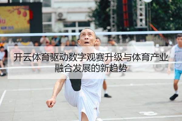 开云体育驱动数字观赛升级与体育产业融合发展的新趋势